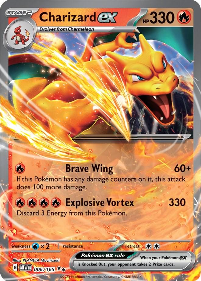 Charizard ex 006/165 - Pokémon 151 (MEW) - Doppia Rara ENG