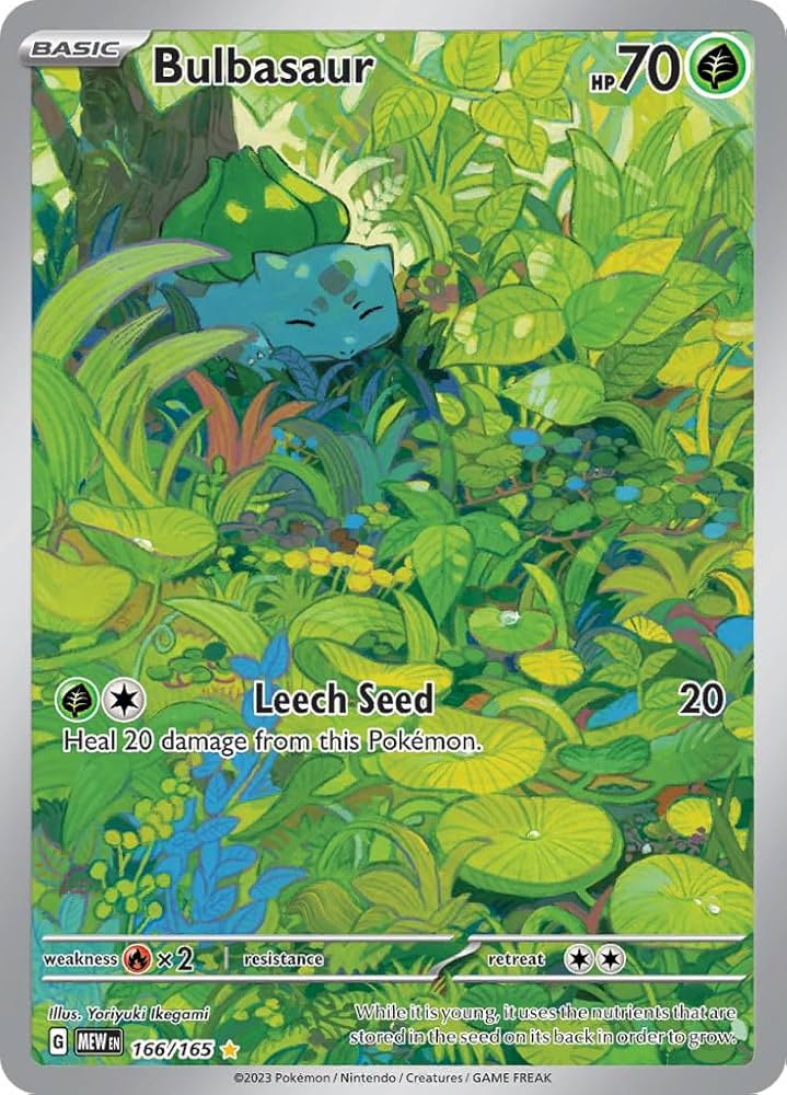 Bulbasaur 166/165 - Pokémon 151 (MEW) - Illustration Rare ENG