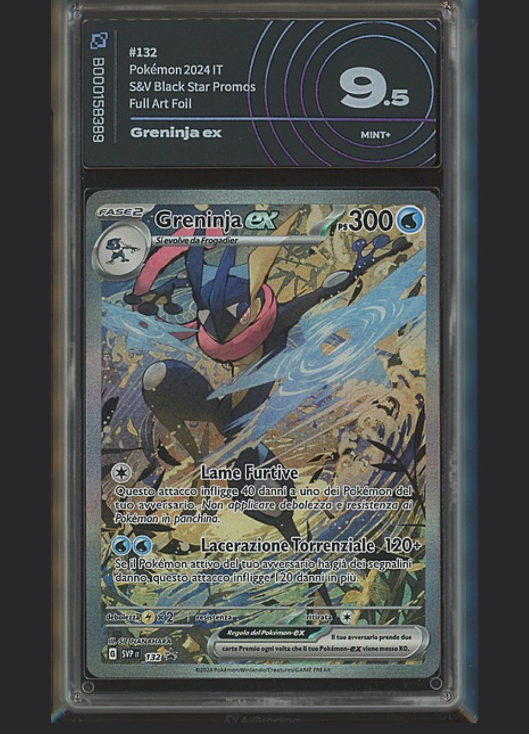 Pokémon Greninja ex Promo Segreto Fiabesco ITA - AiGrading 9.5